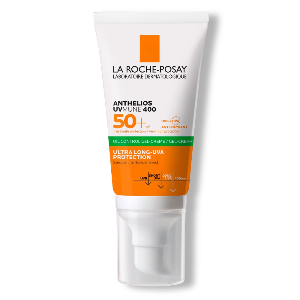 Gel-crema cu protectie solara SPF 50+ pentru fata Anthelios UVmune 400 OilControl La Roche-Posay (Concentratie: Gel, Gramaj: 50 ml)