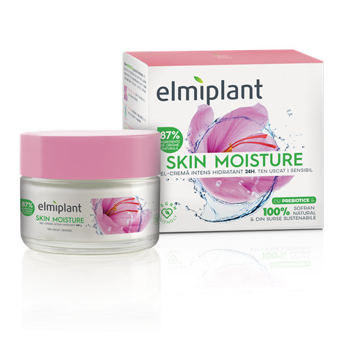 Gel-crema intens hidratant ten uscat si sensibil Skin Moisture Elmiplant (Concentratie: Crema, Grama