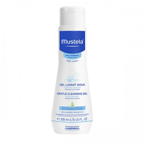 Gel de curatare par si corp Mustela (Gramaj: 200 ml, Concentratie: Gel de curatare)