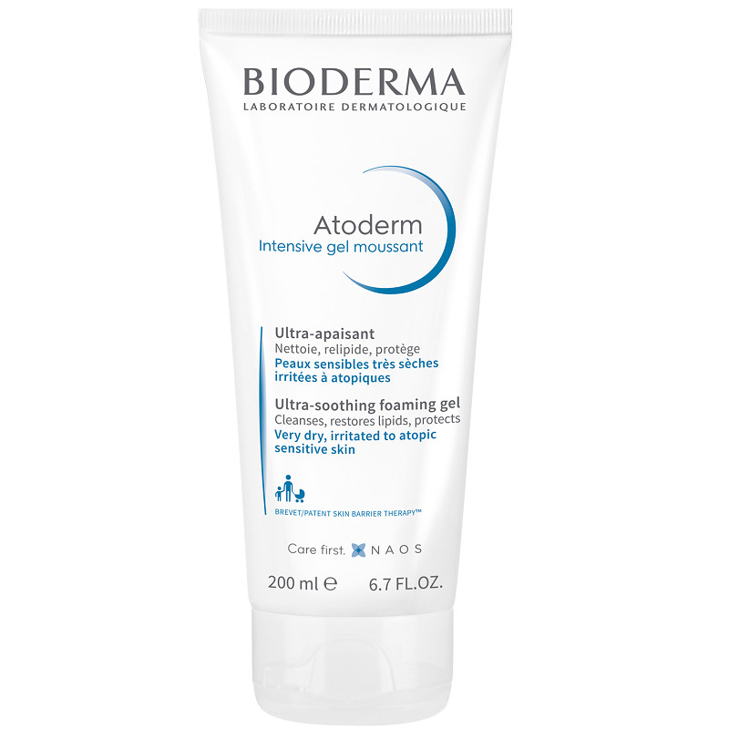 Gel spumant Atoderm Intensive Bioderma (Gramaj: 200 ml, Concentratie: Gel de curatare)