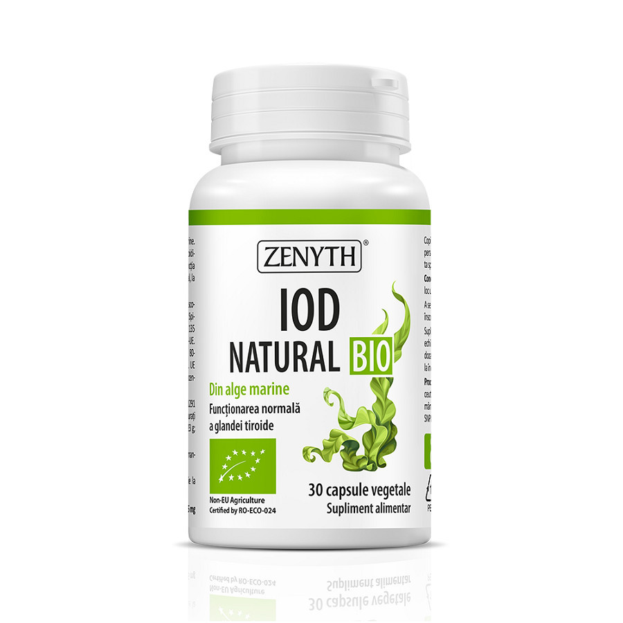 Iod Natural Bio, 30 capsule, Zenyth (Ambalaj: 30 capsule)