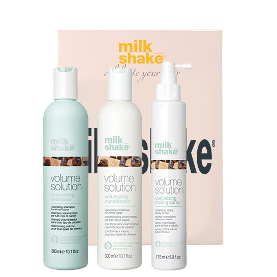 Kit pentru par fin si subtire Milk Shake Volume Solution Sampon 300 ml + Balsam 300 ml + Tratament 175 ml (Concentratie: Sampon, Gramaj: 300 ml + 300 ml + 175 ml)