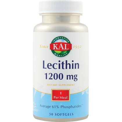 Lecithin 1200 mg SECOM KAL 50 capsule (Concentratie: 1200 mg)