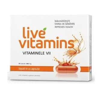 Live Vitamins VitaSlim 30 capsule (TIP PRODUS: Suplimente alimentare, Concentratie: 568 mg)