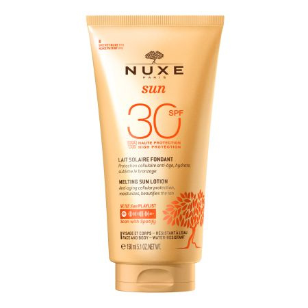 Lotiune cu protectie solara pentru fata si corp SPF30 Nuxe Sun, 150 ml