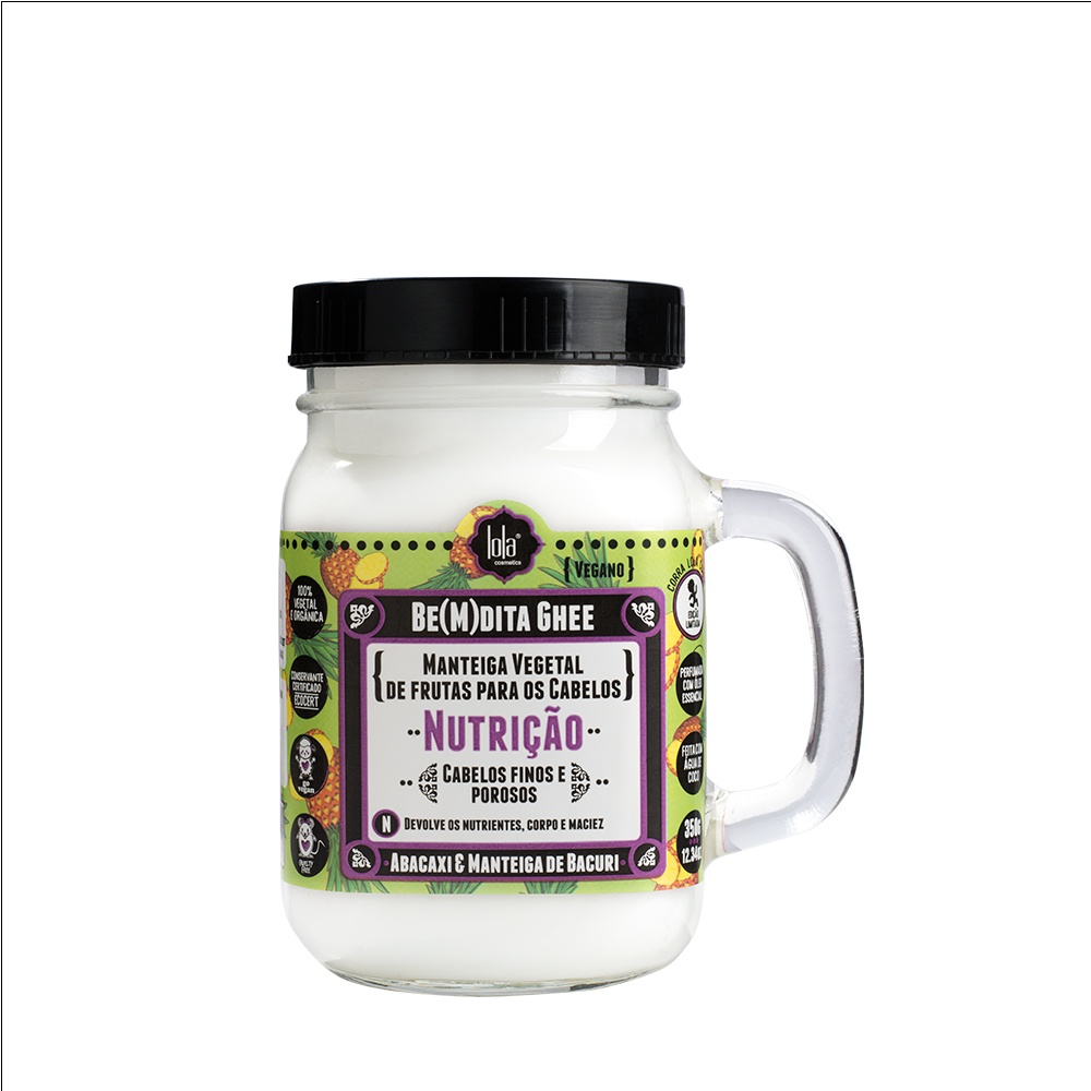 Masca de par intens hranitoare cu ananas si unt de bacuri Bemdita Ghee Lola Cosmetics, 350 g (Gramaj: 350 g)