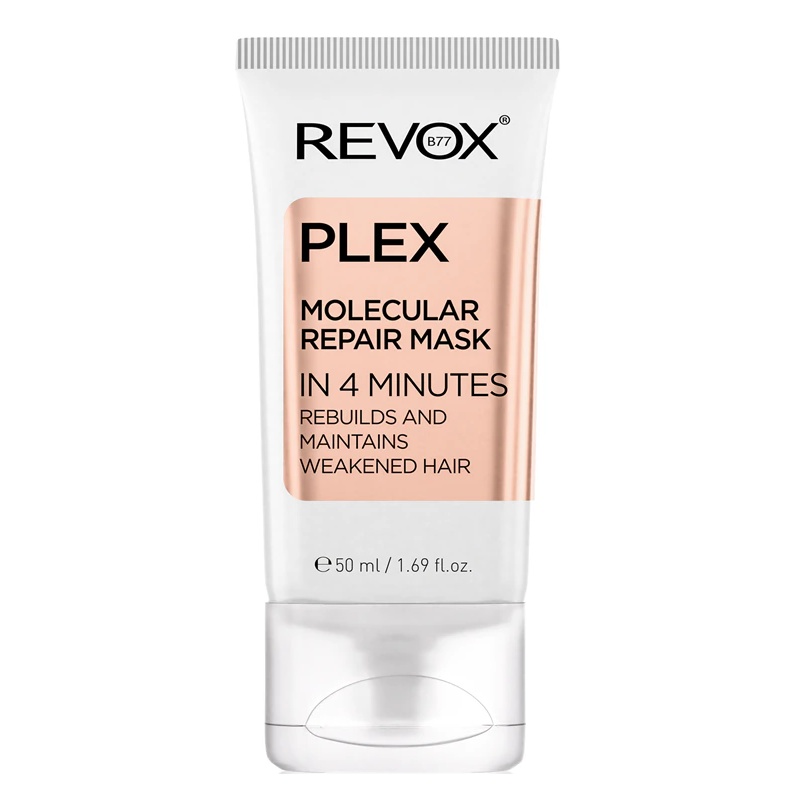 Masca regeneratoare fara clatire pentru par Revox B77 PLEX Molecular Repair, 50 ml
