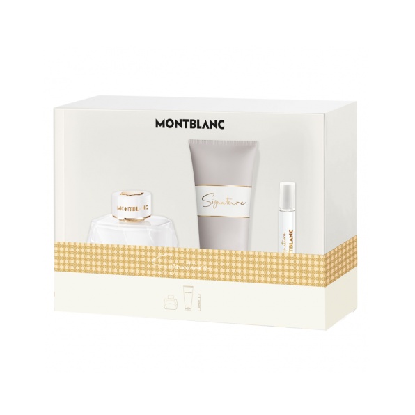 Mont Blanc Signature, Apa de Parfum, Femei, 90 ml + Lotiune de corp, 100 ml + Apa de Parfum, 7,5 ml
