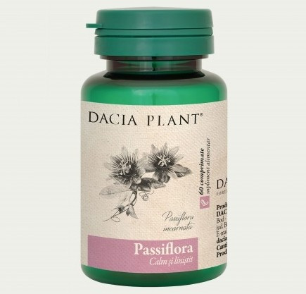 Passiflora Dacia Plant 60 comprimate (Concentratie: 500 mg)