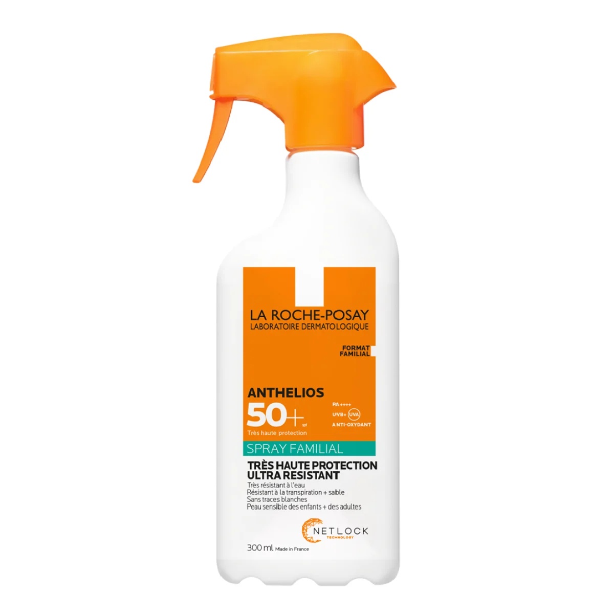 Spray fara parfum de corp cu protectie solara SPF 50+ La Roche-Posay Anthelios Family, 300 ml