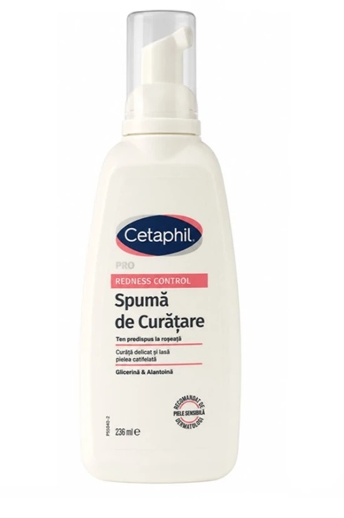 Spuma de curatare Cetaphil PRO Redness Control (Gramaj: 236 ml, Concentratie: Spuma de curatare)