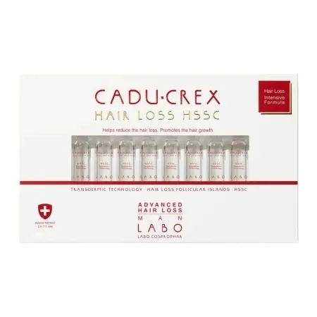 Tratament impotriva caderii avansate a parului pentru barbati Cadu Crex, 20 fiole