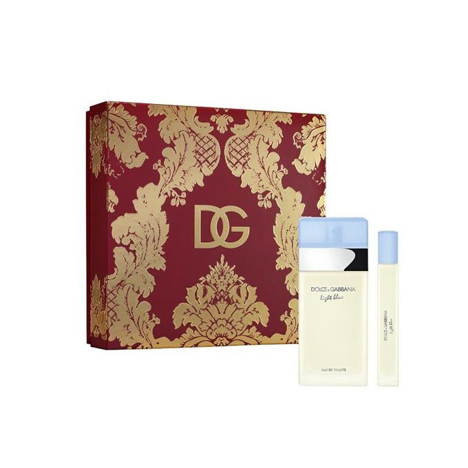 Travel set Dolce&Gabbana Light Blue, Femei, Apa de Toaleta, 100 ml + 10 ml