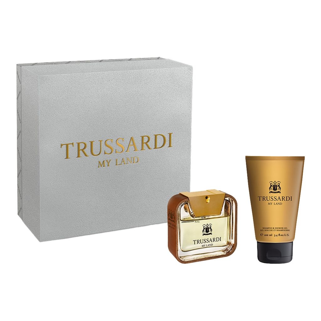 Trussardi Set My Land Apa de Toaleta 50 ml + Gel de dus 100 ml, Barbati