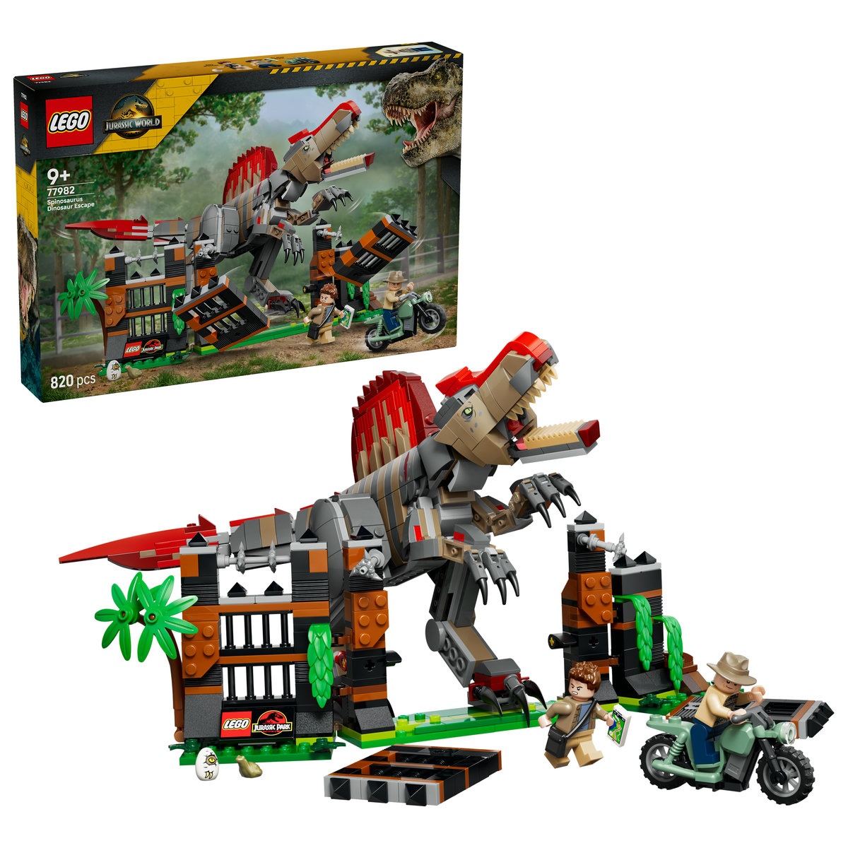 LEGO Jurassic World Spinosaurus dezlănțuit (77982)