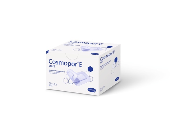 cosmopor e Cosmopor E LF 25 x 10cm - Plasture steril pentru fixare cu corp absorbant 20,5 x 5,5 cm - 25 buc/cutie
