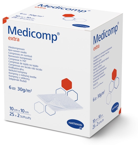 meteo în bucureşti sectorul 6 Medicomp Extra sterile, 6 straturi 7,5 x 7,5cm - Comprese din material neţesut în 6 straturi - 50 buc/cutie