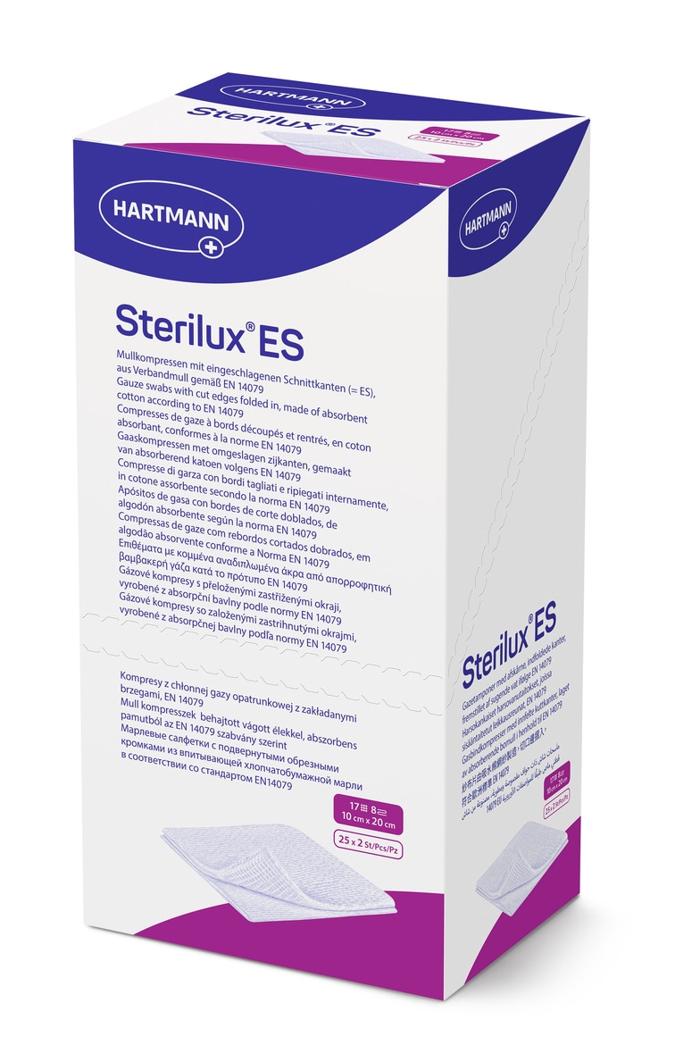 etrieri 10x10 leroy merlin Sterilux ES K st 10x10 17th8ply (25xP2) - Comprese sterile din tifon, pliate-8 straturi - 50 buc/cutie