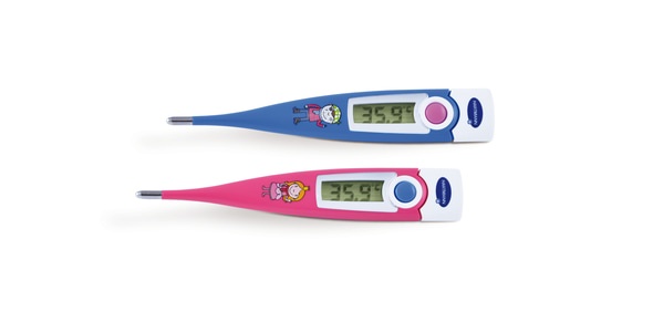 termometru digital cu sonda Thermoval Kids - Termometru digital cu desene vesele pentru copii, cu raspuns in 10 secunde - 1 buc/cutie