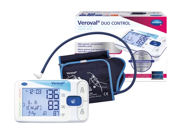 masurare impamantare Veroval Duo Control Medium LG5 - Tensiometru pentru brat, digital, complet automat, cu dubla determinare (auscultatorie si oscilometrica) si manseta