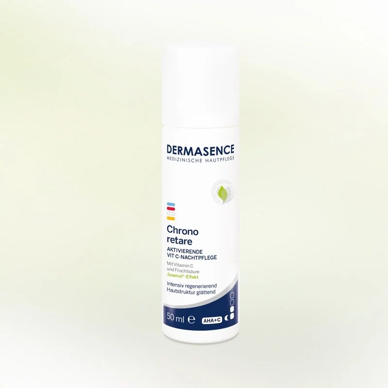 areca palm Chrono Retare - Cremă de noapte activatoare cu Vitamina C pentru ten matur 50+, 50 ml, DERMASENCE