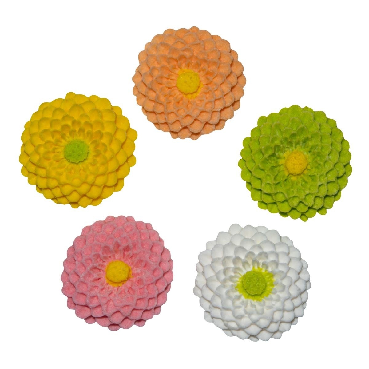 tomvalk.ro Decoratiuni comestibile din zahar - set 5 buc. "Dalia"
