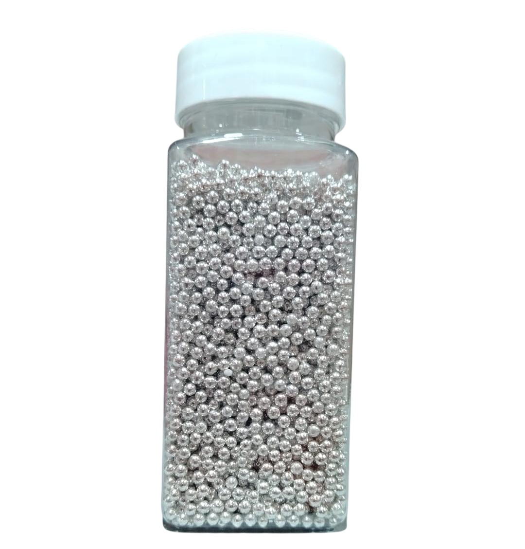 tomvalk.ro Perle 2 mm - Argintiu - 100g