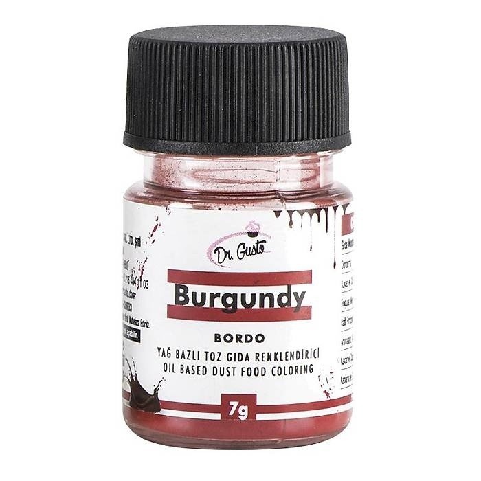 ciocolata diblong Colorant alimentar liposolubil - pudra - VISINIU (BORDO)- Dr. Gusto 7gr