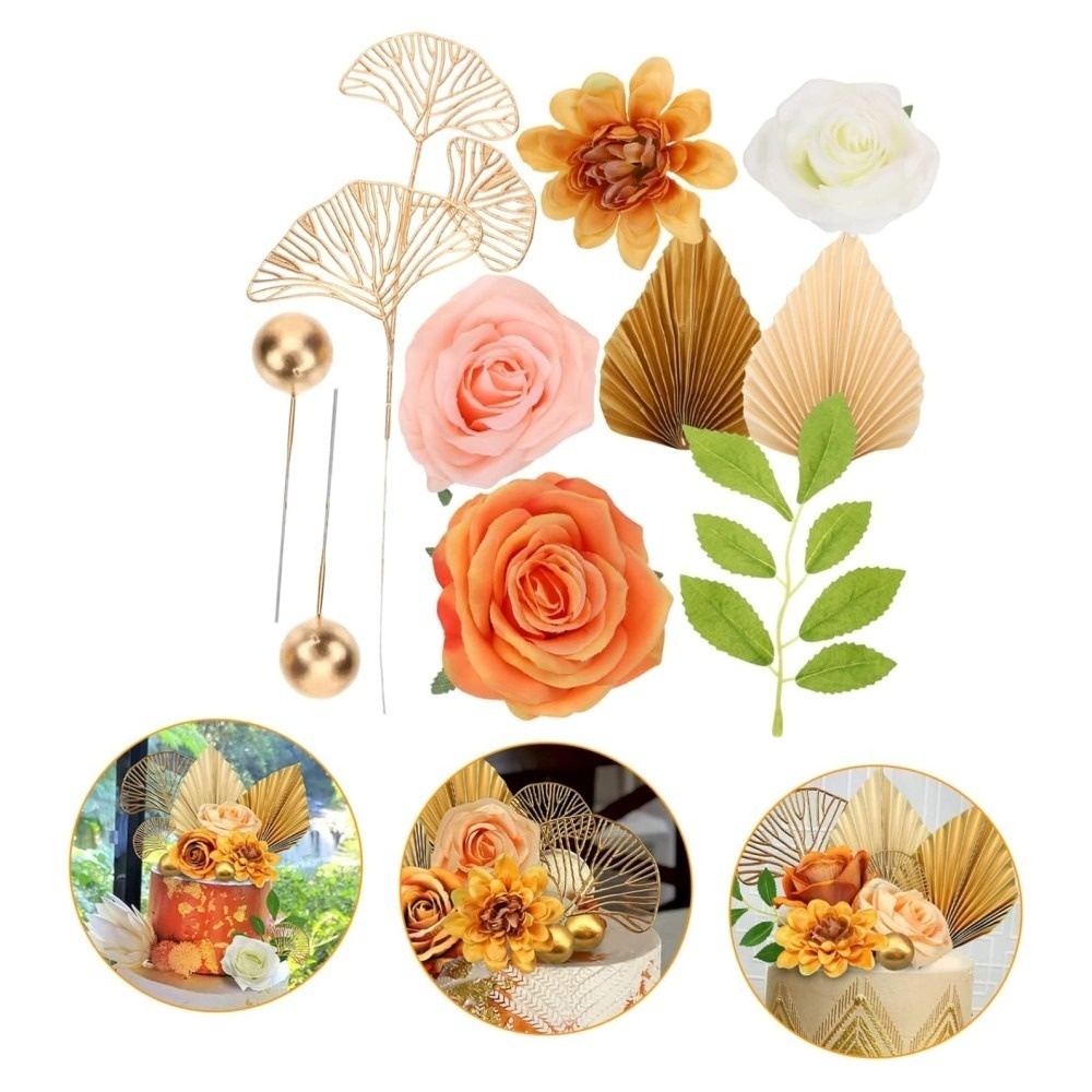 magnesium complexe Flori Decorative pentru Tort – Set 10 Piese Galben