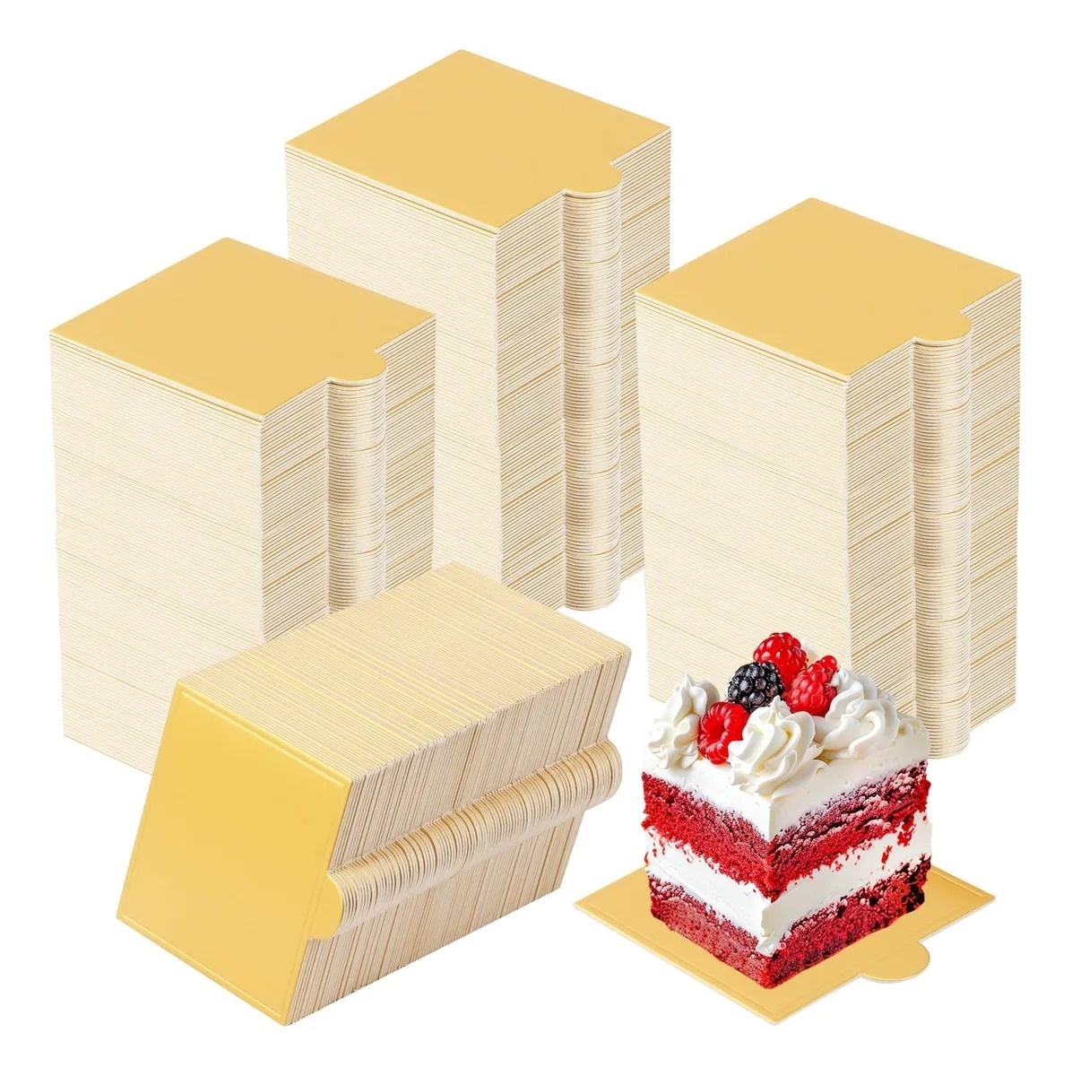 panouri laminate Monoportii auriu - patrate - 9 CM - pachet 50 buc.