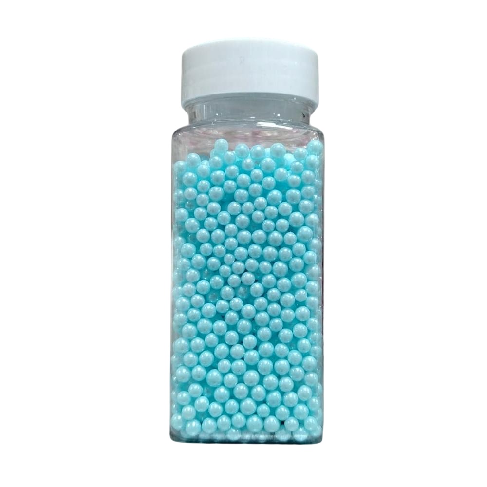 tomvalk.ro Perle 4 mm - Albastru deschis - 100gr