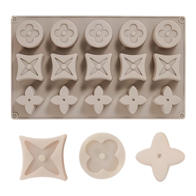 tort în formă de inimioară Formă din silicon – Flori – T14168