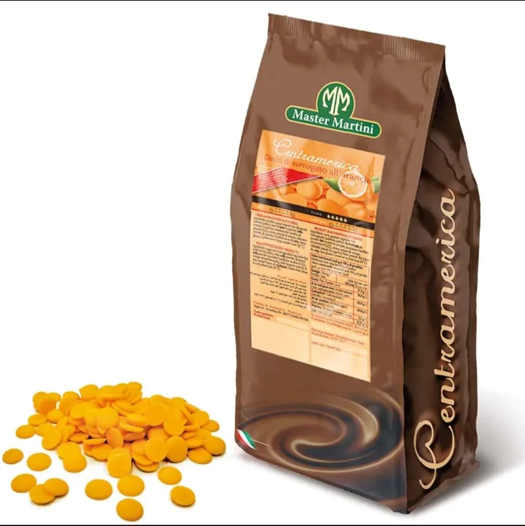 Master Martini Glazură Vegetală Portocalie cu Aromă de Portocală (Bănuți) – Centramerica Master Martini – 1kg