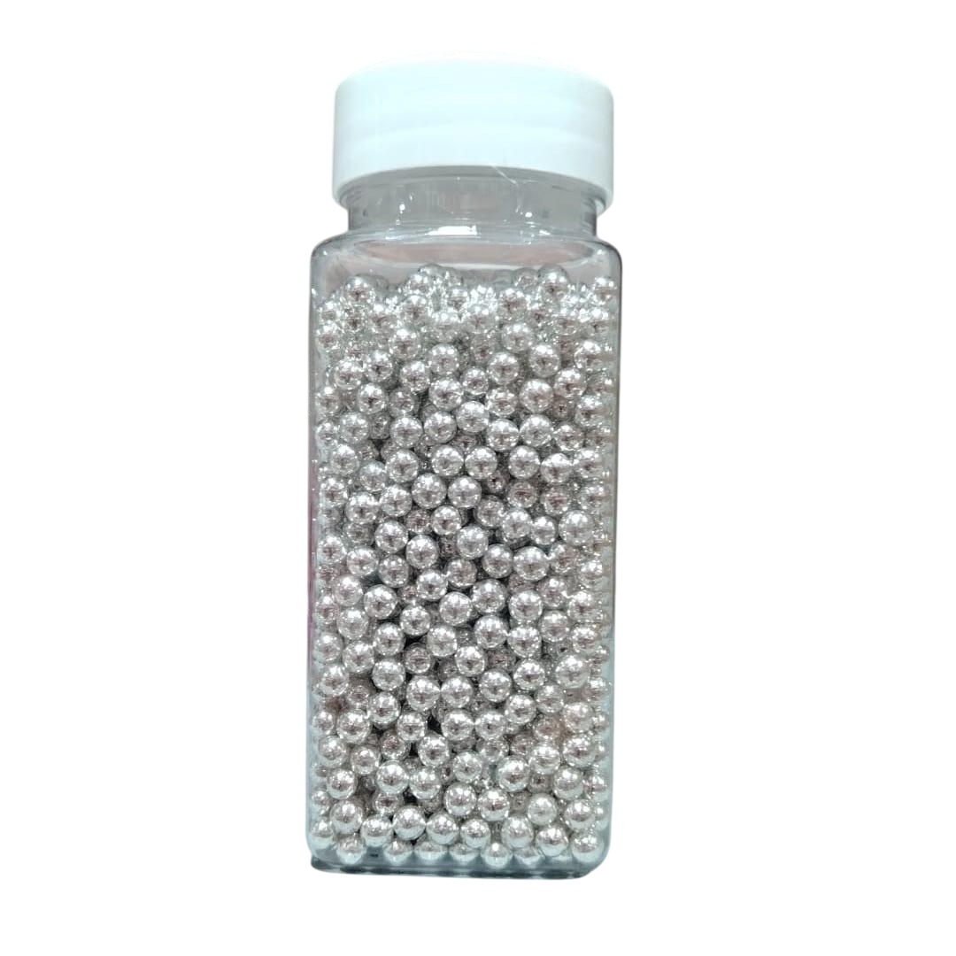 tomvalk.ro Perle 4 mm - Argintiu - 100g