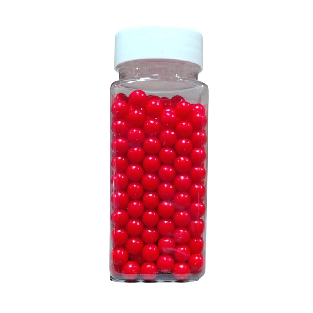 tomvalk.ro Perle 6 mm - Rosu - 100gr