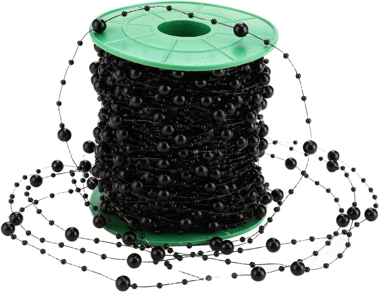 h&m rochii negre Șirag decorativ cu perle negre – 60 m