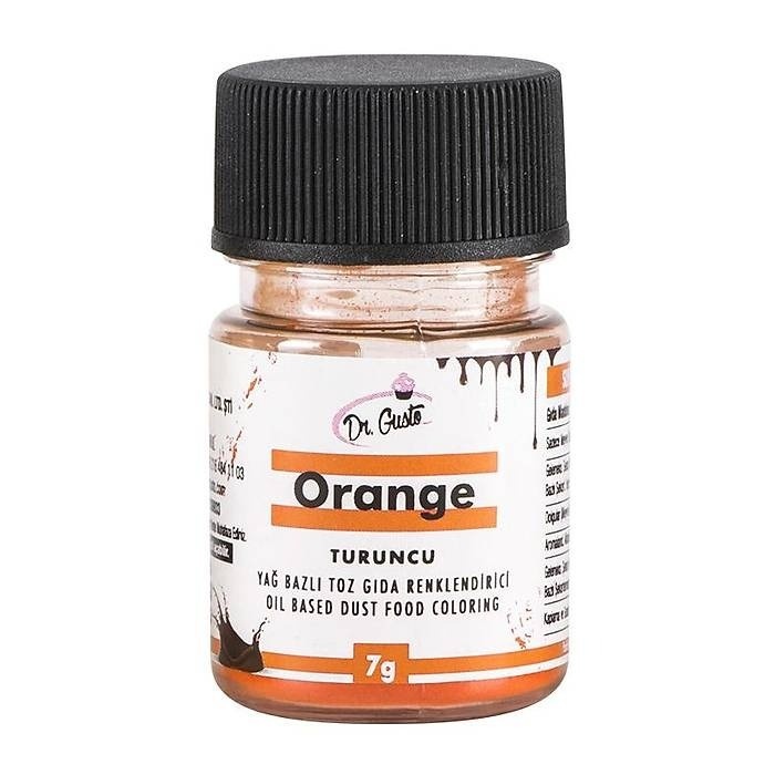 ciocolata pudra Colorant alimentar liposolubil - pudra - PORTOCALIU - Dr. Gusto 7gr