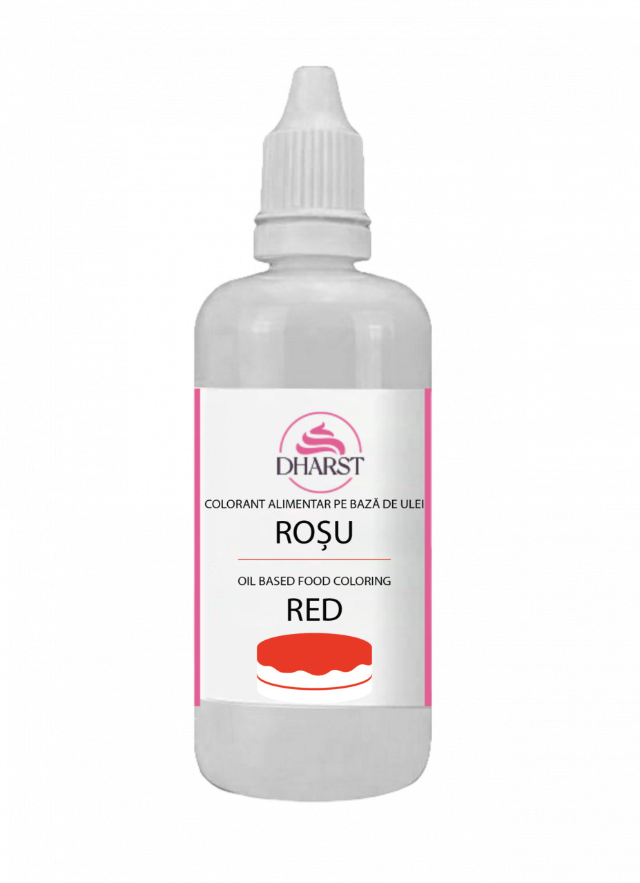 cremele şi unguentele pe bază de corticoizi Colorant Alimentar ROSU pe Bază de Ulei - 80 ml – Dharst