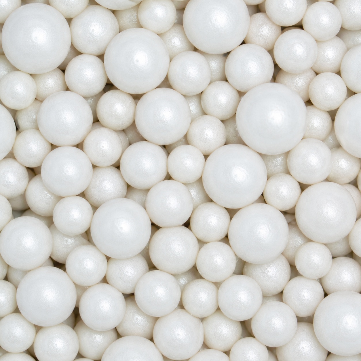 tomvalk.ro Perle din zahăr alb sidefat Dobryk - 3 dimensiuni– 1 kg