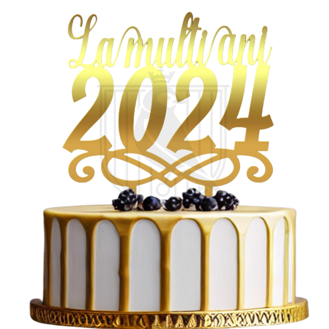 mesaje cu la multi ani pentru iubit Topper pentru tort "La multi ani 2024" MhT