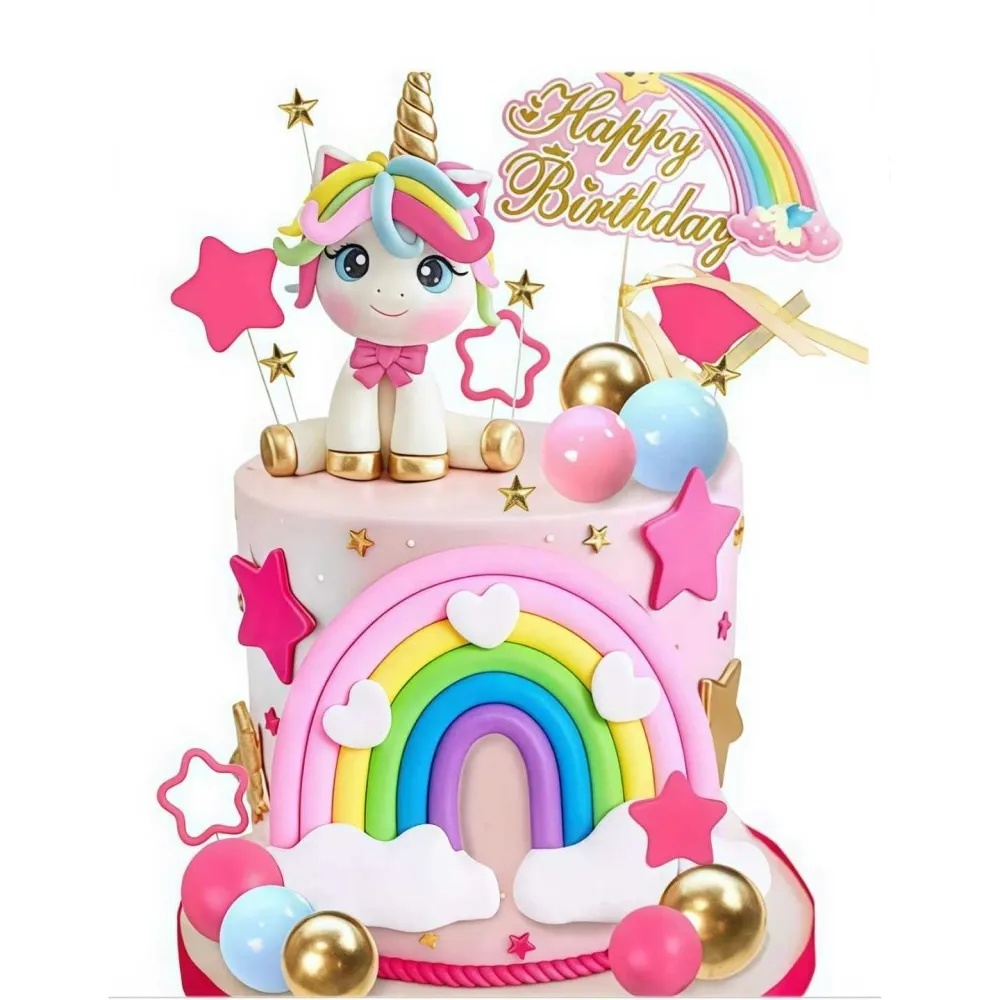 tomvalk.ro Set pentru ornat torturi - Unicorn, 22 piese - T090604