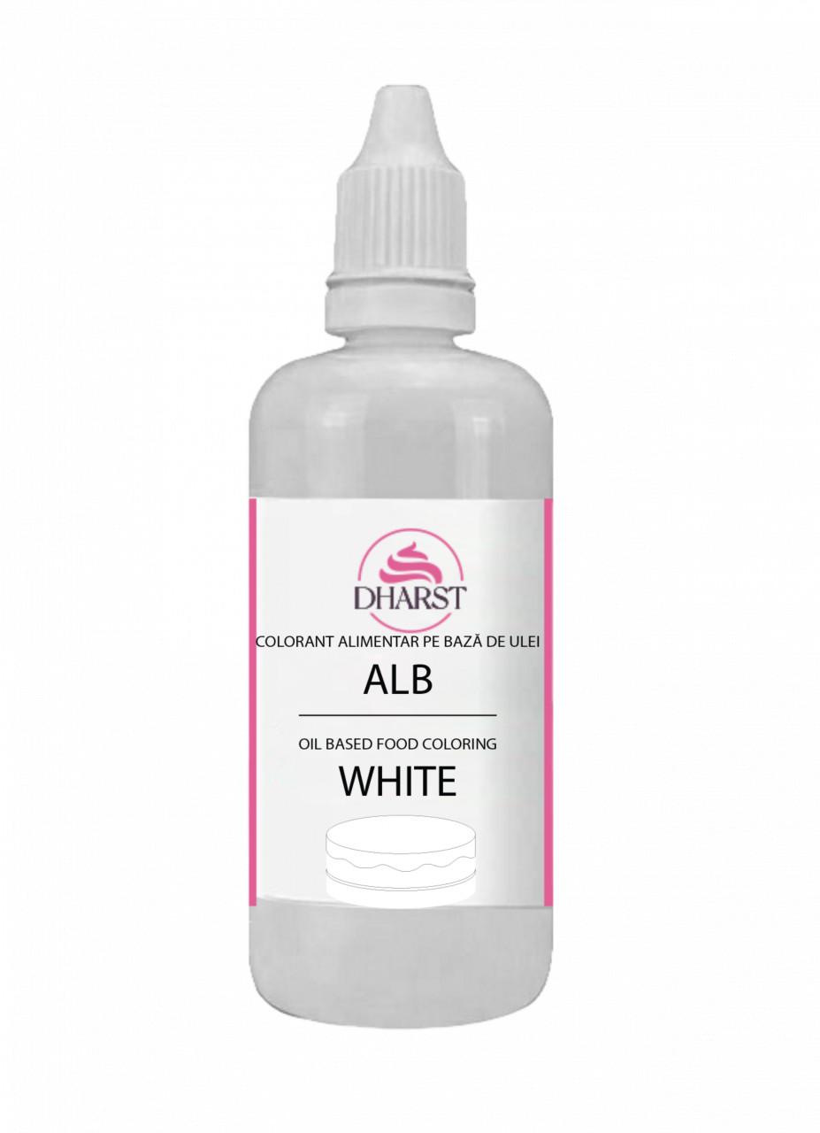 cremele şi unguentele pe bază de corticoizi Colorant Alimentar ALB pe Bază de Ulei - 80 ml – Dharst