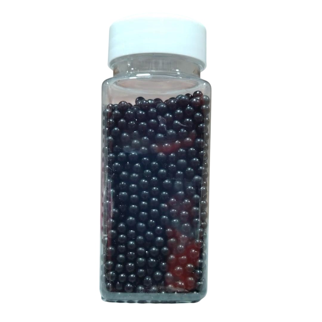 tomvalk.ro Perle 4 mm - Negru - 100gr