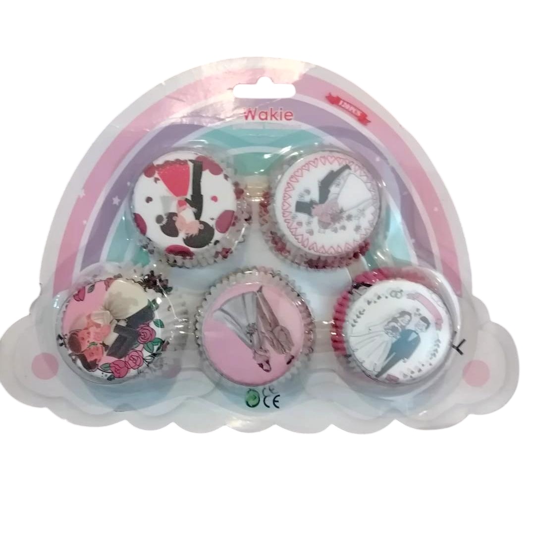 tomvalk.ro Set 120 invelitori decorative pentru briose - Wedding