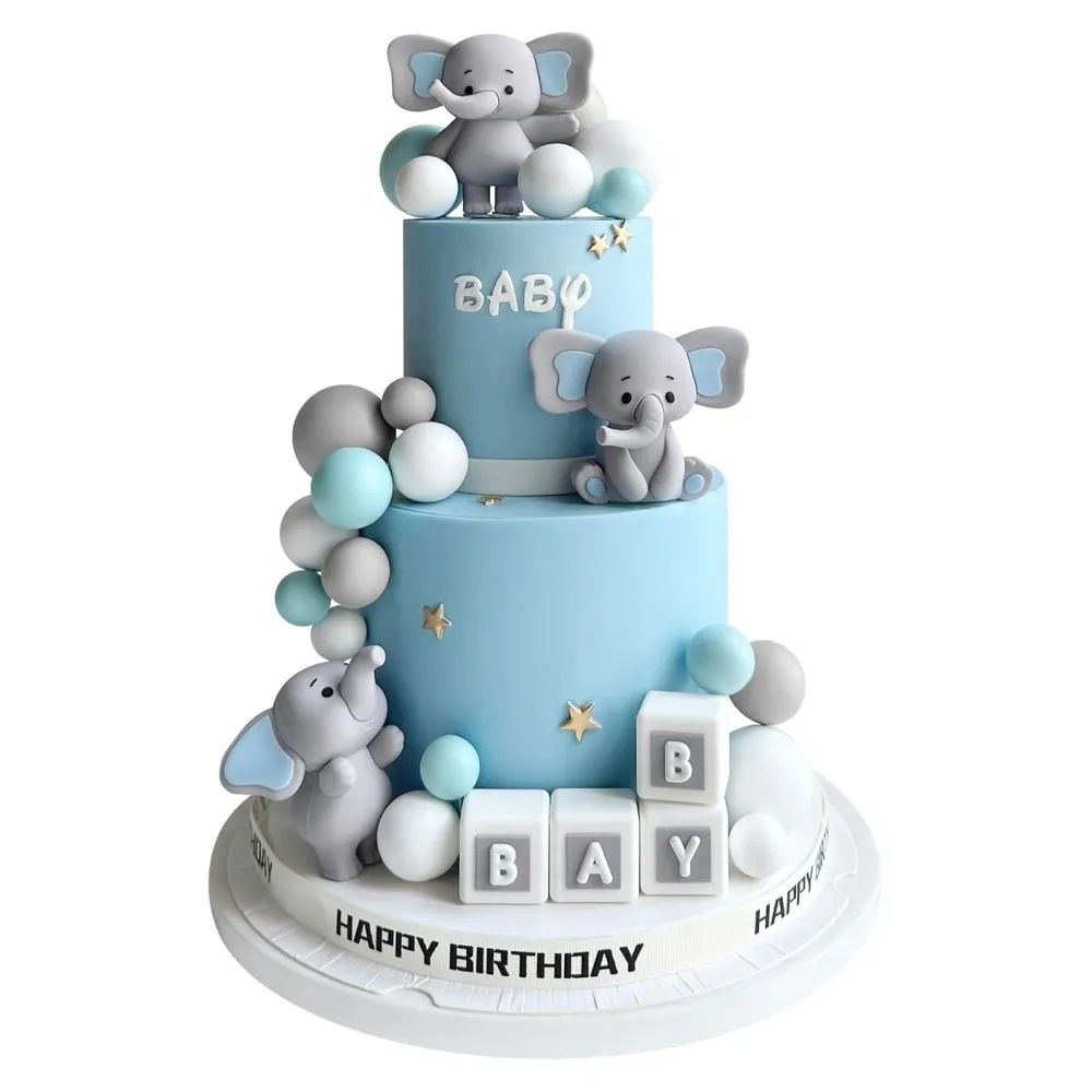 tomvalk.ro Set pentru ornat torturi - Baby elefant, 28 piese - T090591