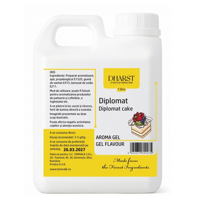 tomvalk.ro Aroma gel termostabila - Diplomat - Dharst - 1 L