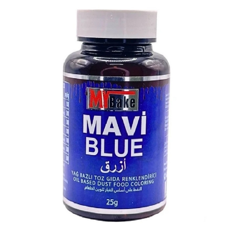 ciocolata pudra Colorant alimentar liposolubil - pudra - ALBASTRU - MyBake, 25 gr