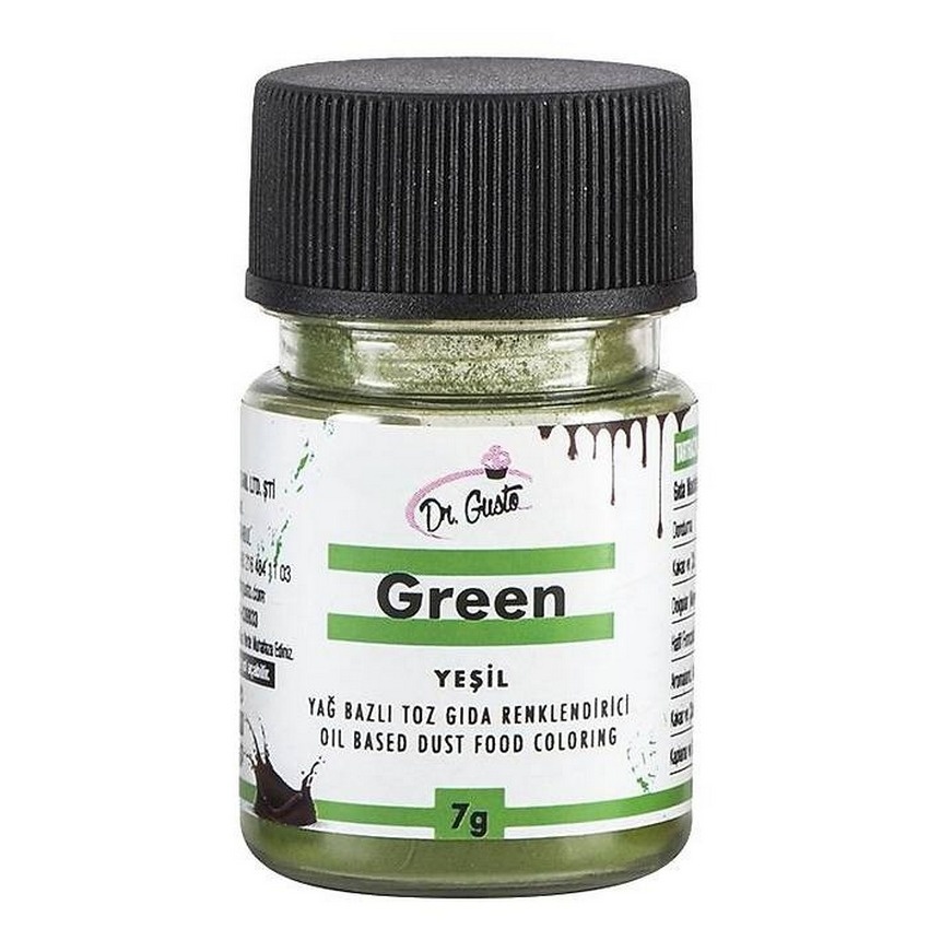 ciocolata pudra Colorant alimentar liposolubil - pudra - VERDE - Dr. Gusto 7gr