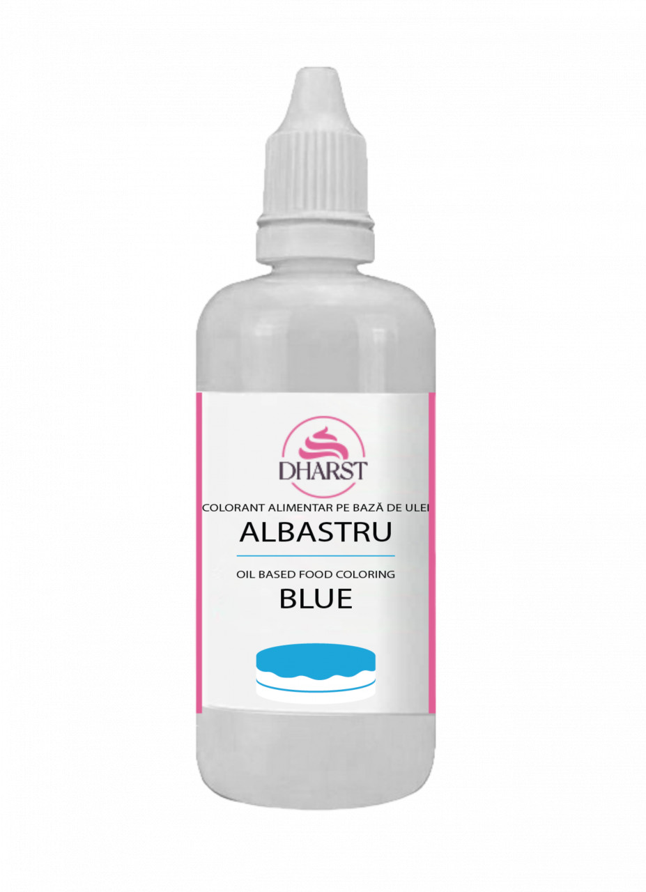 cremele şi unguentele pe bază de corticoizi Colorant Alimentar ALBASTRU pe Bază de Ulei - 80 ml – Dharst