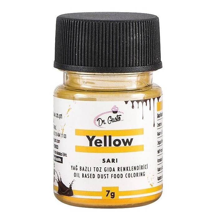 ciocolata pudra Colorant alimentar liposolubil - pudra - GALBEN - Dr. Gusto 7gr